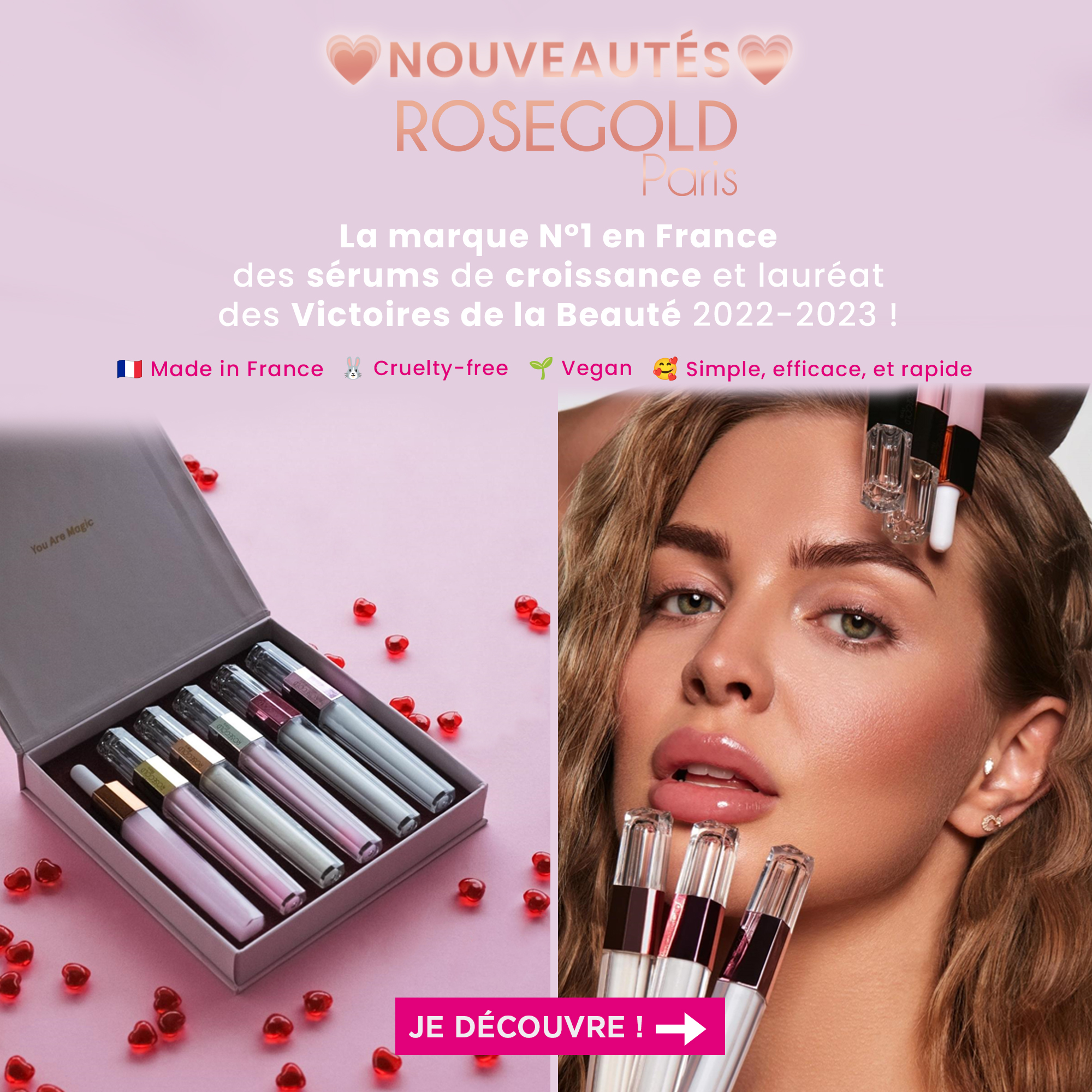 Testez la marque N°1 des sérums de croissance pour cils, sourcils, et ongles